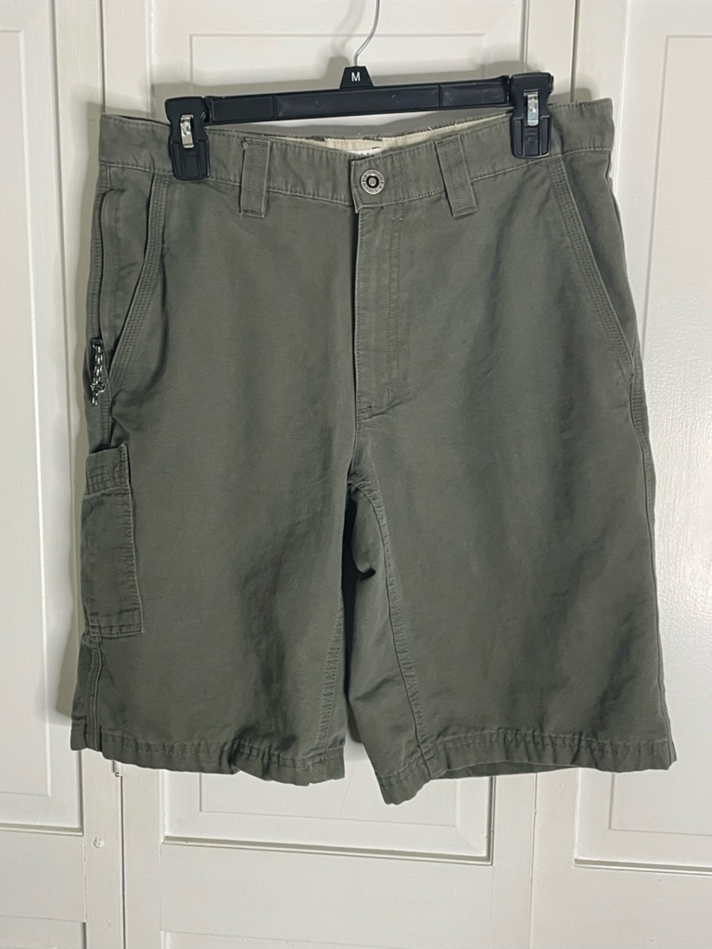 Columbia Men's Olive Green/ Grey Hiking Cargo Shorts Size 32